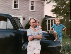  Ron Deprez with his daughter, Esmé, and son, Réal, in Maine in the late 1980s. SOURCE: ESMÉ E. DEPREZ